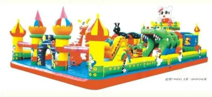 mushroom inflatable castle new desig outdoor commercial jumping inflatable castle with slide