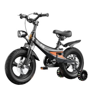 Cool children's bicycle with auxiliary wheels