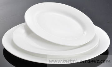 Wholesale All Size Pure White Color Ceramic Porcelain Plates Hotel And Restaurant