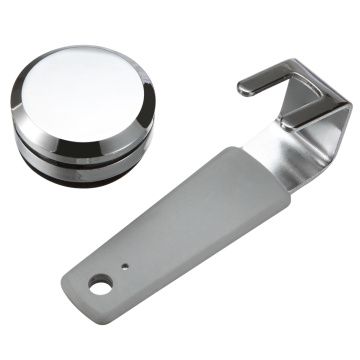 Silvery Chrome Plated ZDC Cabinet Door Handle Lock