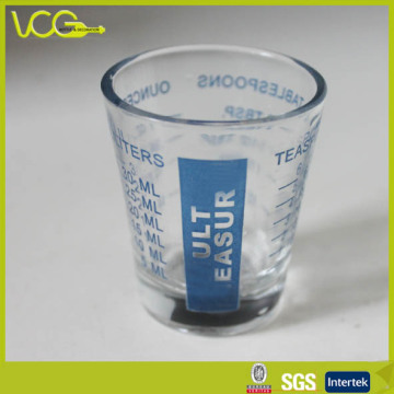 1.5oz Shot Glasses with Screen Printed Scale Lines (SG014A)