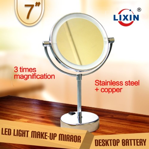 7 inch double sided mirror(make up mirror,magnifier mirror)