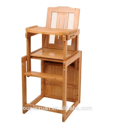 Multifunction bamboo dining chair for BB ,adjustable baby dining chair set