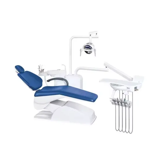 Dental Clinic Professional Medical Equipment: Power Source Dental Chair with Adjustable Headrest