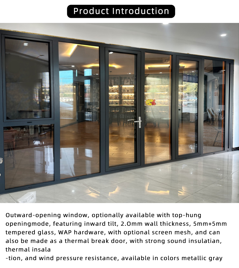 System Window 115 Broken Bridge Double Inward-Opening (Door)