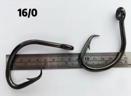 High Carbon Jig Fishing Hooks - TUNA Hook Top Selling 1/0 to 16/0 Barbed Tunahook For Ami Pesca Mare Inox Anzuelo Por Mayor