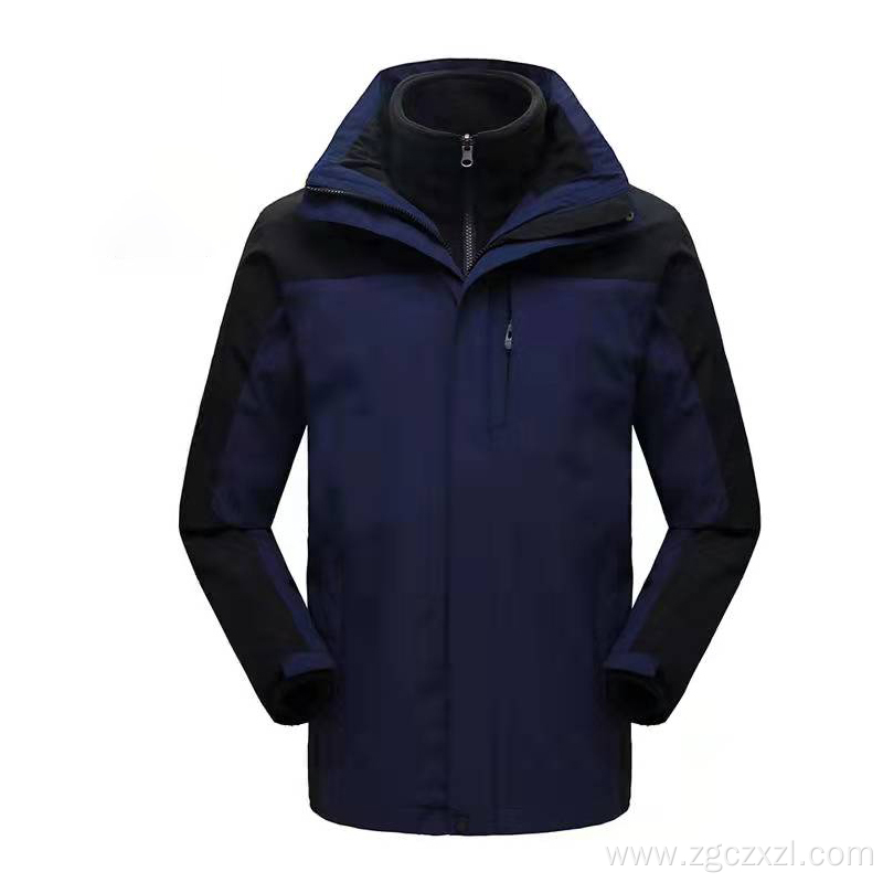 Plain double quilted padded track jacket