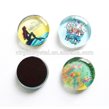 Custom cartoon style crystal fridge magnet gift for Christmas and Children