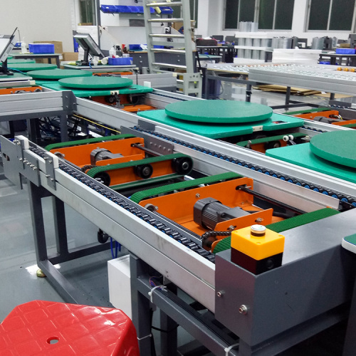 ສະຫວິດເລເຊີ LED Chain Conveyor Assembly Line