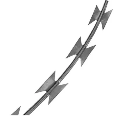 Galvanized razer barbed wire