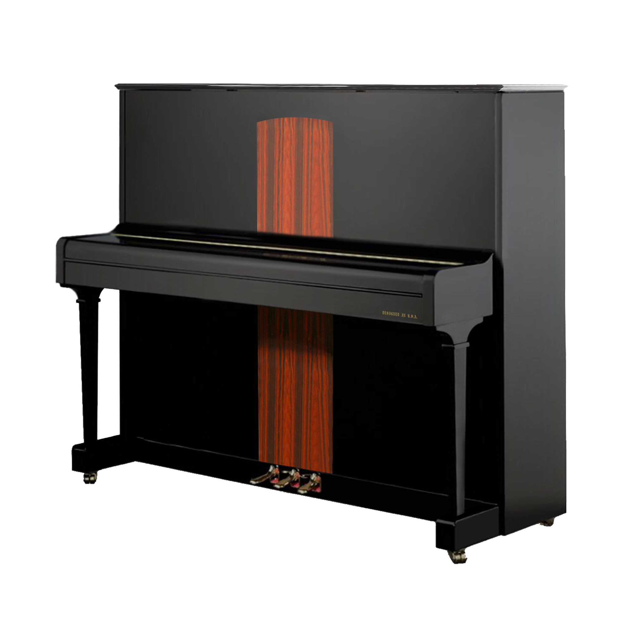 Henry Hamlin M126 Upright Piano Black Polished Home 126cm