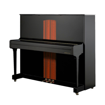 Henry Hamlin M126 aufrechtes Klavier schwarz poliertes Haus 126 cm