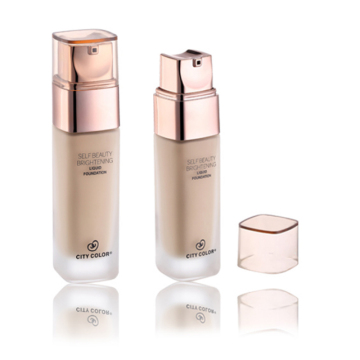 Thick Bottom Plastic Pump Bottle 30ml - Clear Plastic Serum Bottle for Liquid Foundation