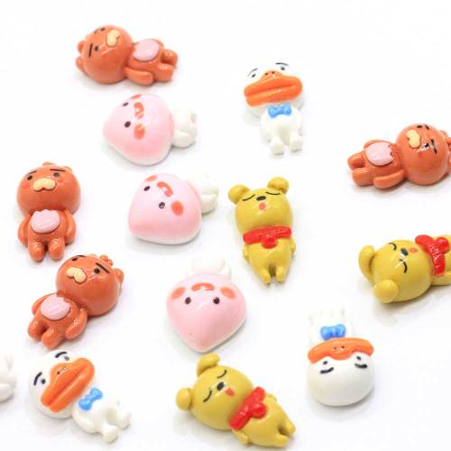 Nieuwste Kawaii Multi Vorm Cartoon Dieren Mini Cabochon DIY Speelgoed Decor Kralen Bedels Handgemaakte Ambachten Kralen Slijm