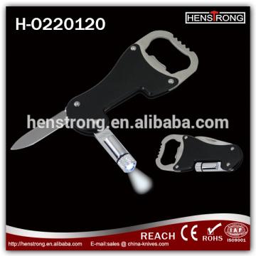 2015 led flashlight keychain, stainless steel key covers with Led flashlight