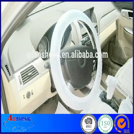 Auto clean set seat cover steering wheel cover foot mat