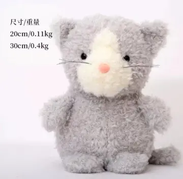 Cute light purple kitten plush toy