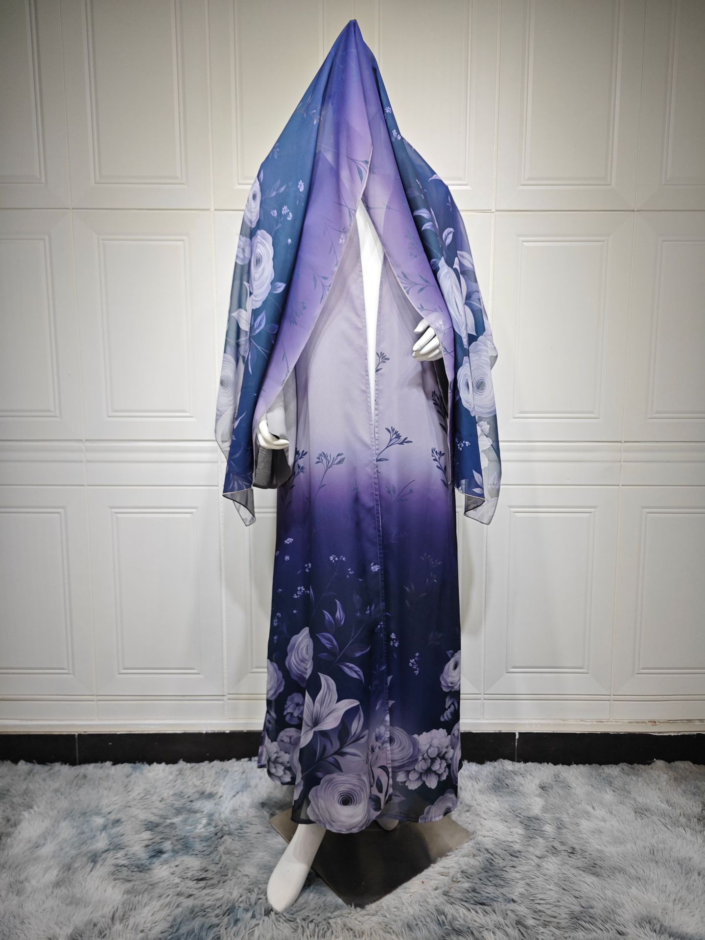 Print Abaya Cardigan MQ283 (1)