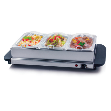 Buffet Server/ Hotplate with 3-Sections 200 Watt