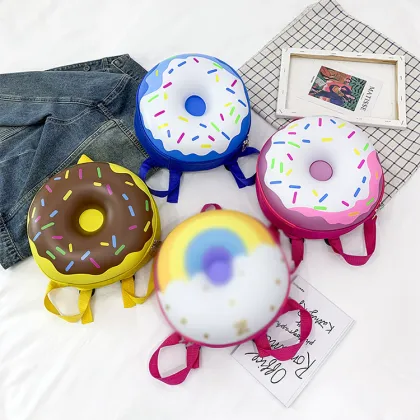 Fashion Lovely Doughnut Backpack Girls Toy Gift