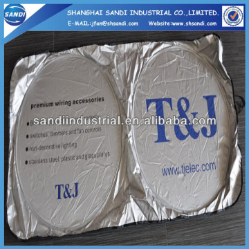 printed car windscreen sunshade