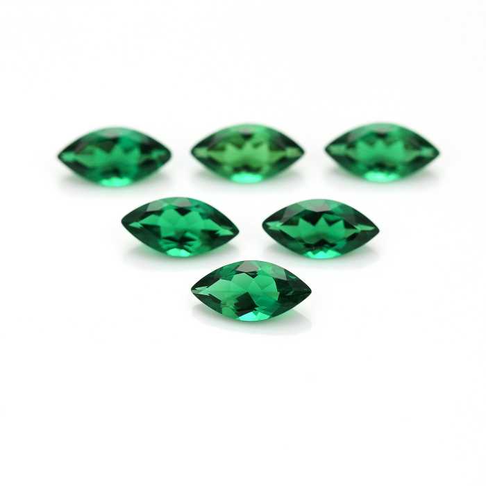 Zambian Lab Grown Emerald Marquise 5x10mm