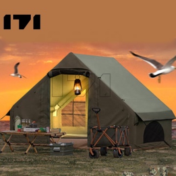 Tenda da parete glamping da 4 uomini: cabina di tela oztrail 12x15