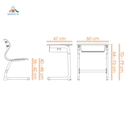 Primary and Secondary School Classroom Furniture Sets: Desks and Chairs