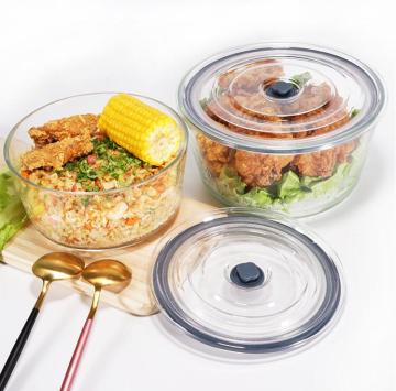 Vacuum Nestable Borosilicate Glass Food Container