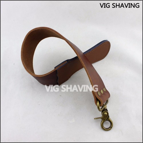 Straight razor shaving leather strop