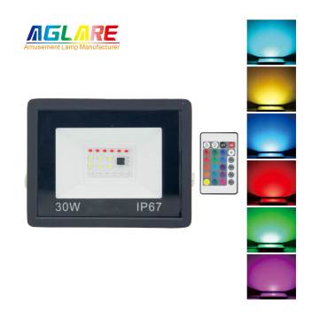 IP67 αδιάβροχα φώτα πλημμυρών RGB - 30W LED υπαίθρια φως πλημμύρας