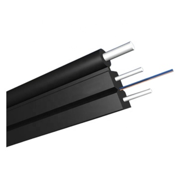 Outdoor Indoor G652D G657A1 FTTH Flat Drop Fiber Optic Cable - LSZH/HDPE GJXH GJXFH Mini Distribution Leather Aerial