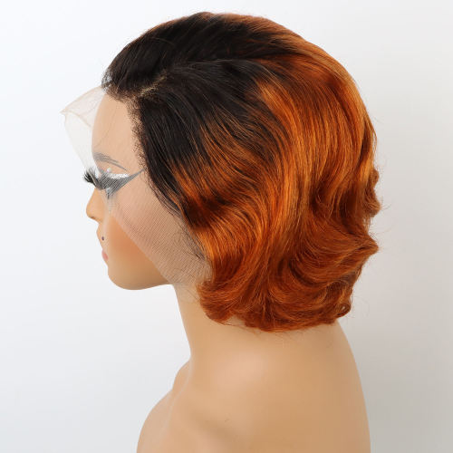 Short pixie Cut Lace Front Human Hair Wig