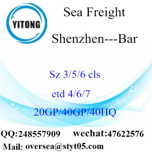 Shenzhen Port Sea Freight Shipping To Bar