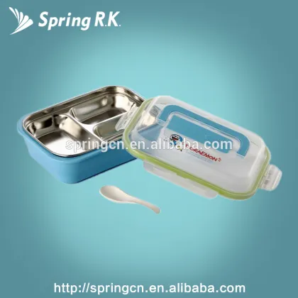 Wonderful color lunch box stainless steel bento with lock