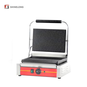 Hot Sale Single Head Top Bottom Both Grooved Outdoor Panini Grill