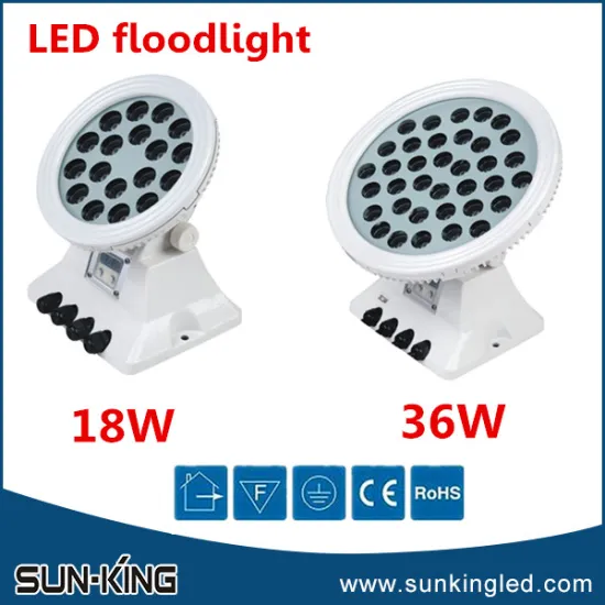 Contemporary high power 36w circle led outdoor flood light floodlight with rgb DMX512 control