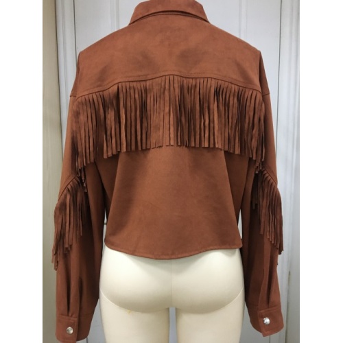 Women's Suede Tassel Fringe Jacket