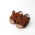 Sandalias de bebé de cuero genuino recién estilo de alta calidad