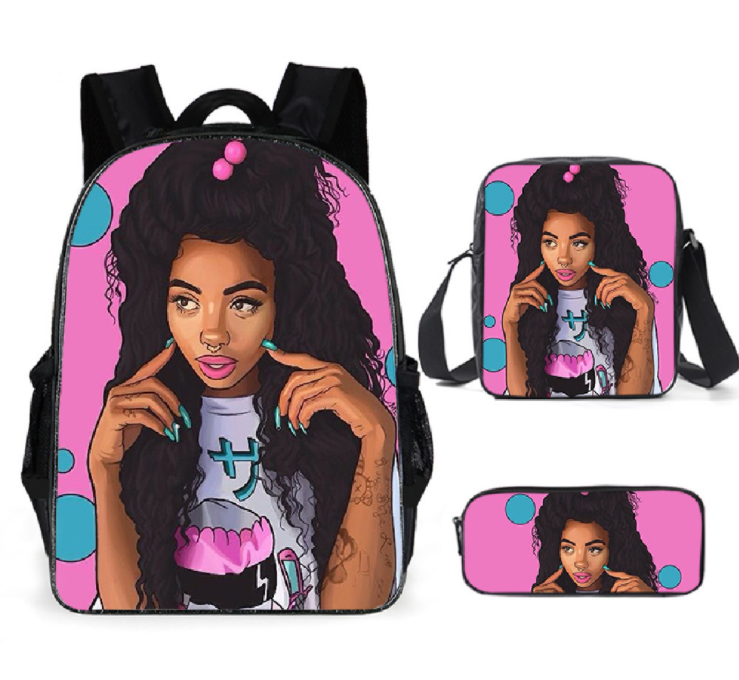 Fashion Girl School Backpack Bag for College
