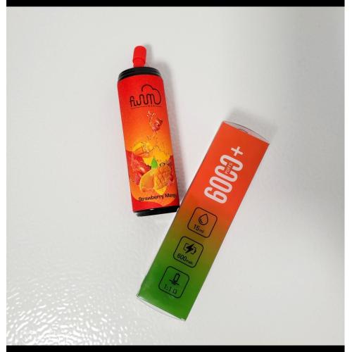 Fluum Bar 6000 퍼프 일회용 vape 뜨거운