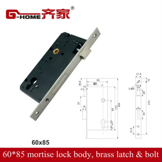 high quality france mortise locks 60*85