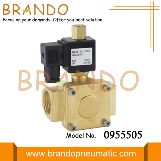 0955505 1'' Normally Open Brass Solenoid Valve