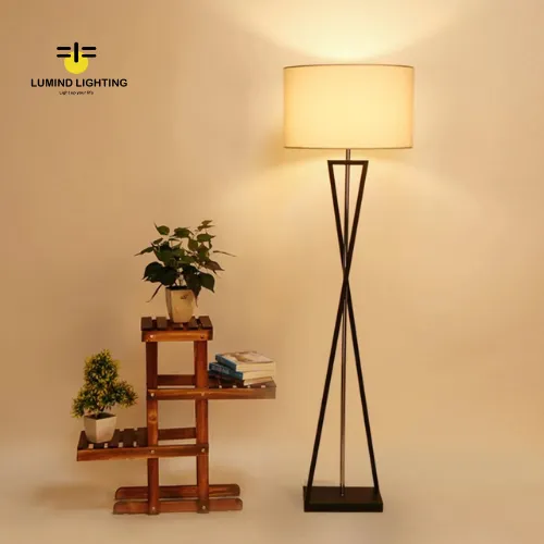 Luxury Modern Fabric Lampshade Floor Lamp: A Stylish Standing Light for Your Decor