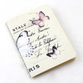 الفراشات المخصصة مجنونة حول زهور نمط 64 كيلو واحد مذكرات ورقة دفتر واحد