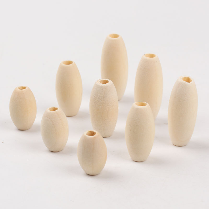 DIY Wood Beads cylinder 10x15mm