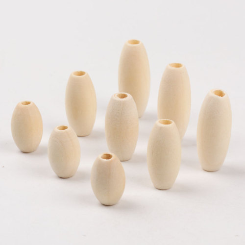 Perle in legno fai -da -te cilindro 10x15mm