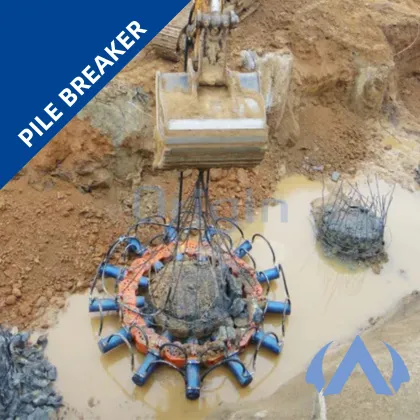 Round Concrete Pile Breaker Hydraulic Cutting Pile