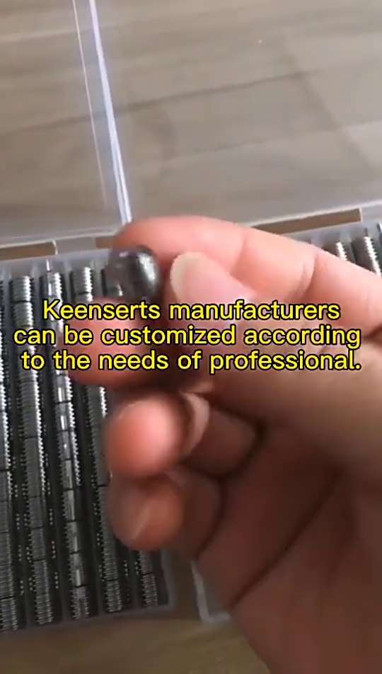 Keenserts M5*0.8-M8*1.25-L8 Solid Thread Insert Key Locking Fasteners