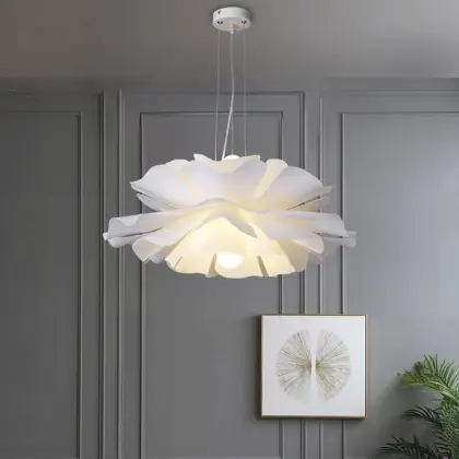 Flower Design Modern Chandeliers & Pendant Lights for Children's Bedroom and Wedding Decor with Plastic Shades